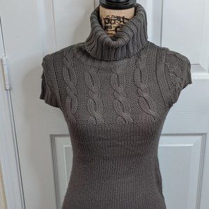 Women Grey Turtleneck Sweater Dress Size Small